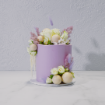 Picture of Floral Spheres Cake with Rough Edges