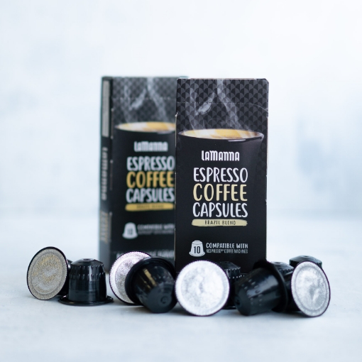 Picture of LaManna Brazil Blend Espresso Coffee Capsules | 10pk