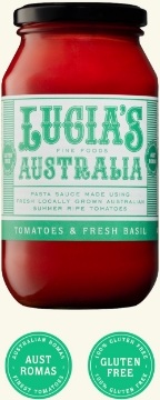 Picture of Lucia's CLassic Tomato & Basil Pasta Sauce | 490g