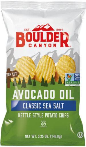 Picture of Boulder Canyon Avocado Oil Classic Sea Salt Chips | 149g