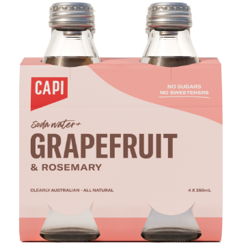 Picture of Capi Grapefruit & Rosemary Soda Multipack | 4 x 250ml