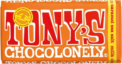 Picture of Tony's Chocolonely 32% Milk Chocolate with Caramel Sea Salt | 180g