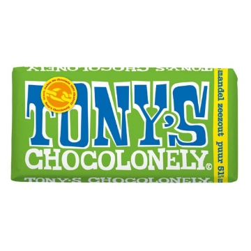 Picture of Tony's Chocolonely 51% Dark Chocolate with Almond Sea Salt | 180g