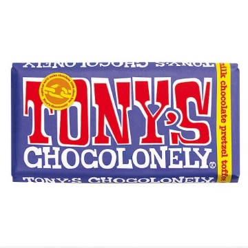 Picture of Tony's Chocolonely 42% Milk Chocolate with Pretzel Toffee | 180g